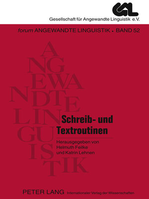 cover image of Schreib- und Textroutinen